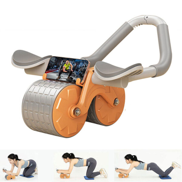 Elbow Support, Automatic Rebound Abdominal Wheel Ab Exerciser gocart.lk